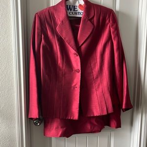 Suit studio - 18W - Cranberry Red skirt suit